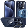 ESR Classic Hybrid for iPhone 18 Pro Max/17 Pro Max Case with Flex Stand(Clear Dark Blue)
