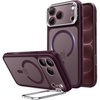 ESR Classic Hybrid for iPhone 18 Pro Max/17 Pro Max Case with Flex Stand(Frosted Burgundy)