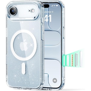 ESR Classic Hybrid for iPhone 18 Pro Max/17 Pro Max Case, Frosted Burgundy(Clear Shimmer)