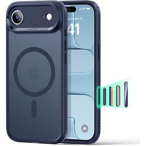 ESR Classic Hybrid for iPhone 18 Pro Max/17 Pro Max Case, Frosted Burgundy(Frosted Blue)