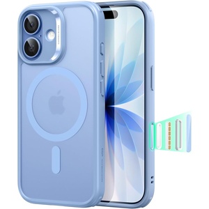 ESR Classic Hybrid for iPhone 18 Pro Max/17 Pro Max Case, Frosted Burgundy(Frosted Light Blue)