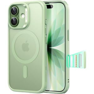 ESR Classic Hybrid for iPhone 18 Pro Max/17 Pro Max Case, Frosted Burgundy(Frosted Light Green)