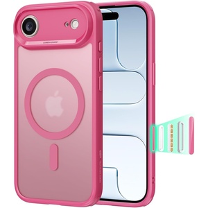 ESR Classic Hybrid for iPhone 18 Pro Max/17 Pro Max Case, Frosted Burgundy(Frosted Pink)