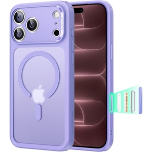 ESR Classic Hybrid for iPhone 18 Pro Max/17 Pro Max Case, Frosted Burgundy(Purple)