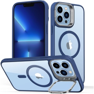 ESR Classic Hybrid for iPhone 18 Pro Max/17 Pro Max Case with Flex Stand(Clear Blue)