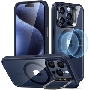 ESR Classic Hybrid for iPhone 18 Pro Max/17 Pro Max Case with Flex Stand(Clear Dark Blue)