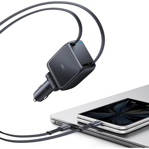 ESR Xtend 100W Retractable Car Charger USB-C & USB-A, Fast Charge, 3-in-1
