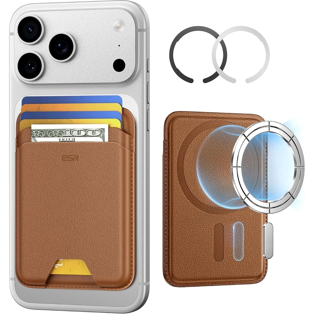 image:imageESR for MagSafe Wallet 5 Card Holder for Phone Case RFID BlockingBrown