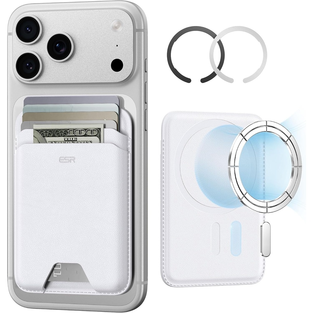 image:imageESR for MagSafe Wallet 5 Card Holder for Phone Case RFID BlockingWhite