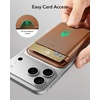 ESR for MagSafe Wallet, 5 Card Holder for Phone Case, RFID Blocking(Brown)