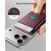 ESR for MagSafe Wallet, 5 Card Holder for Phone Case, RFID Blocking(Burgundy)