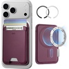 ESR for MagSafe Wallet, 5 Card Holder for Phone Case, RFID Blocking(Burgundy)