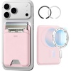 ESR for MagSafe Wallet, 5 Card Holder for Phone Case, RFID Blocking(Light Pink)
