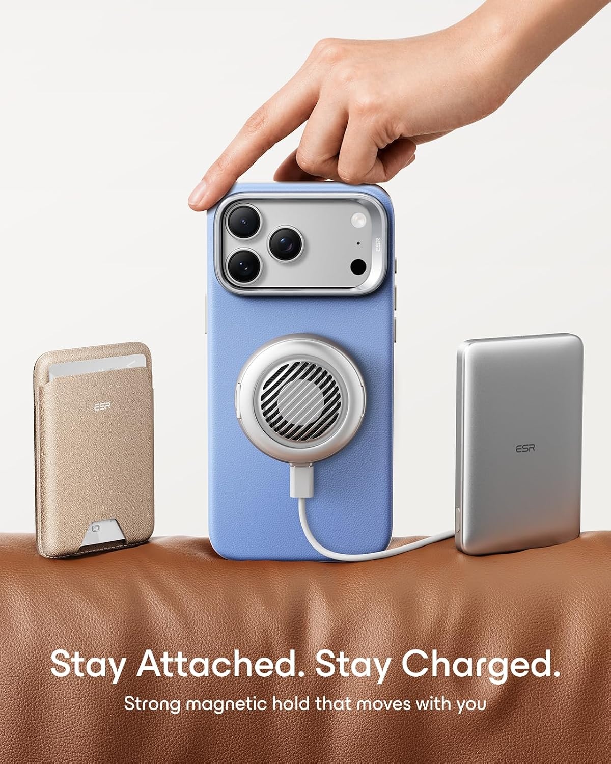 image:imageESR Atelier for iPhone 18 Pro17 Pro Case with Flex Stand BlackBlue