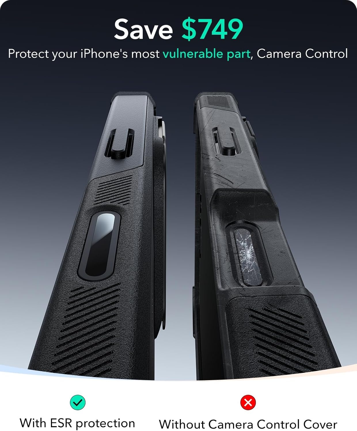 image:imageESR Cyber Tough for iPhone 18 Pro Max17 Pro Max Case with Flex StandBlack