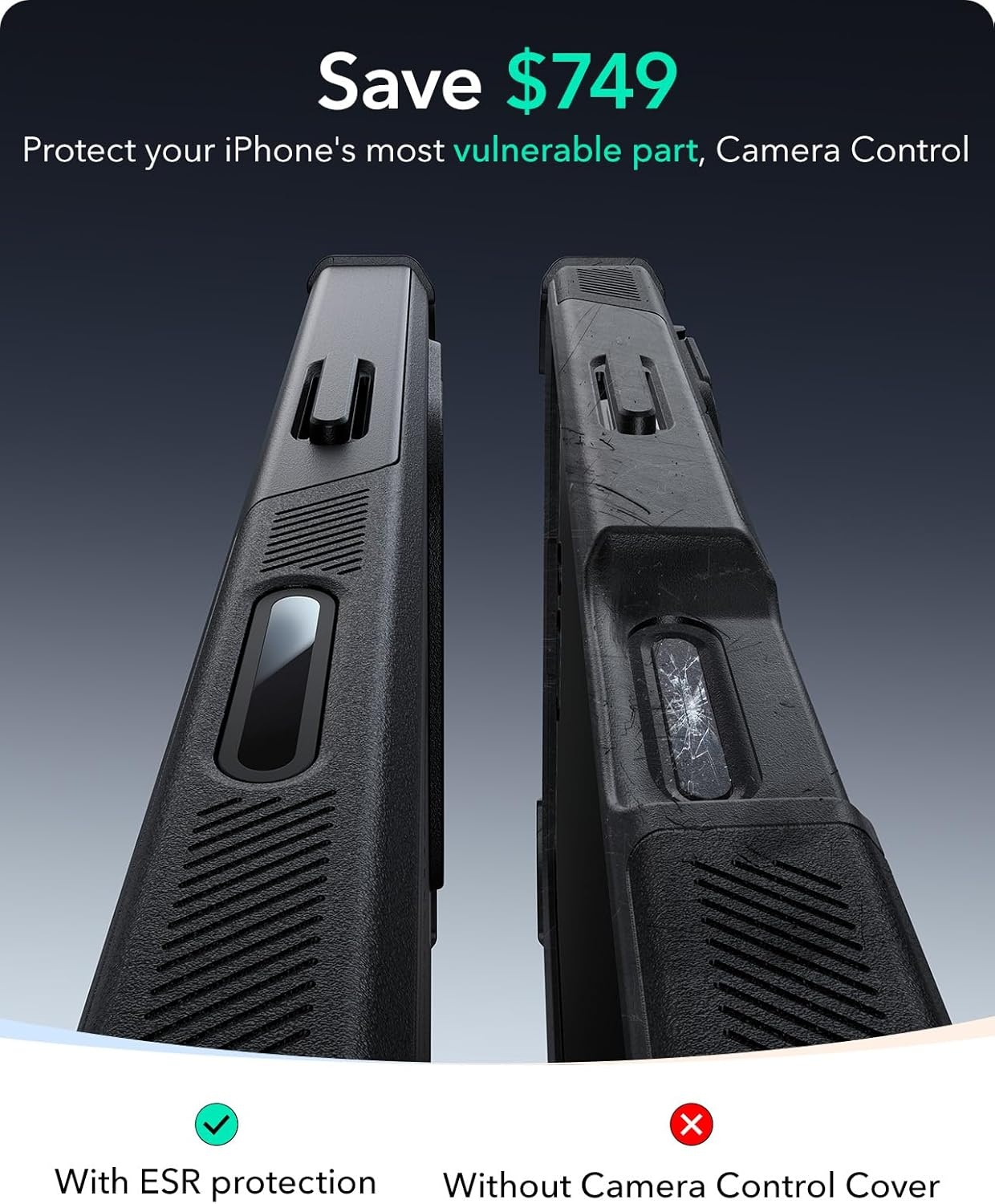 image:imageESR Cyber Tough for iPhone 18 Pro Max17 Pro Max Case with Flex StandBlack