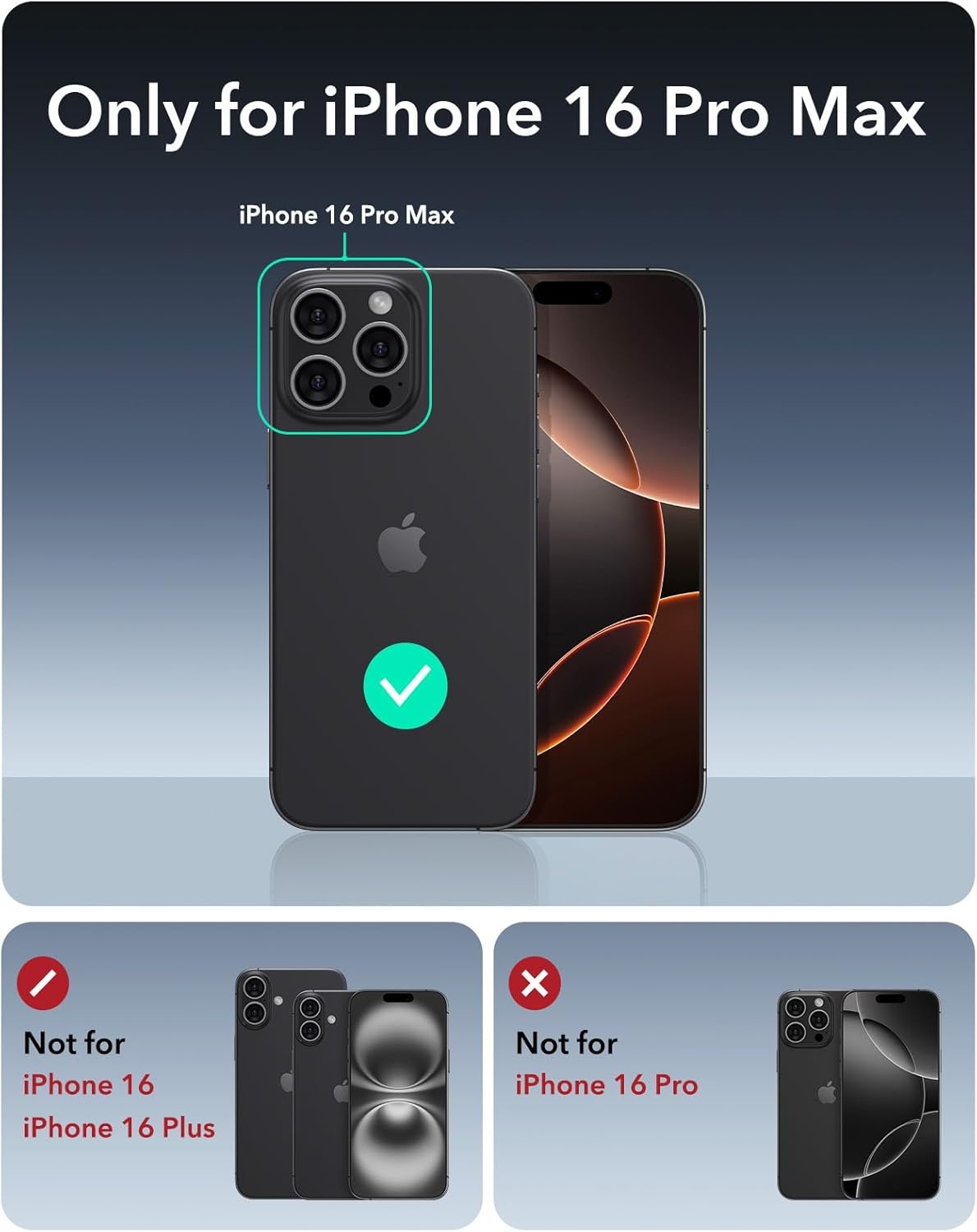 image:imageESR Cyber Tough for iPhone 18 Pro Max17 Pro Max Case with Flex StandBlack