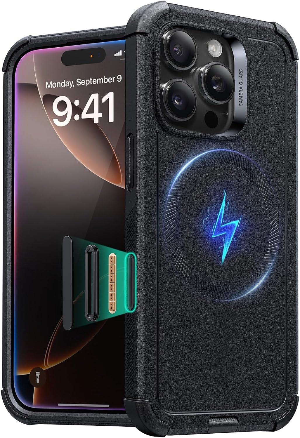 image:imageESR Cyber Tough for iPhone 18 Pro17 Pro Case BurgundyBlack