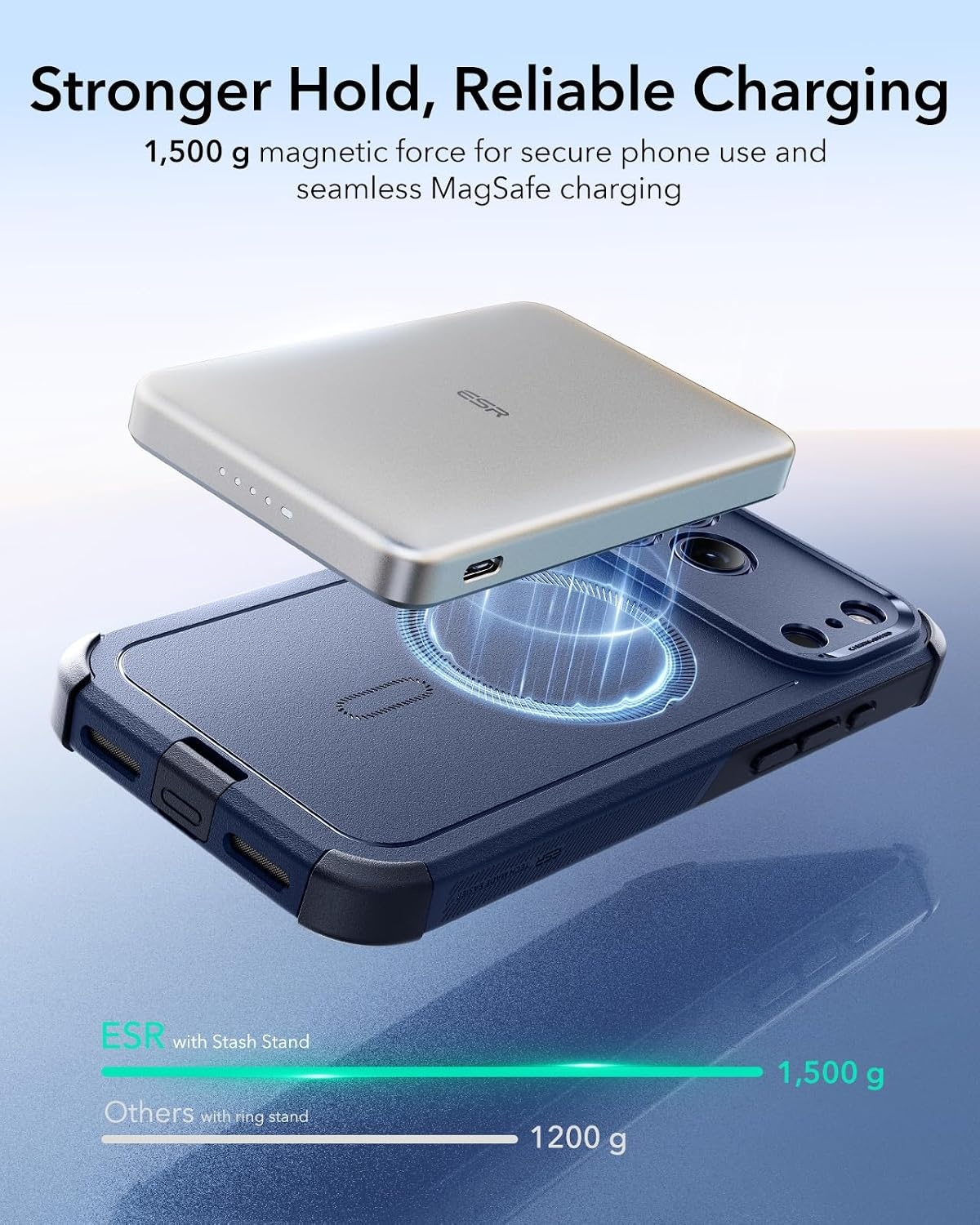 image:imageESR Cyber Tough for iPhone 18 Pro17 Pro Case BurgundyNavy Blue