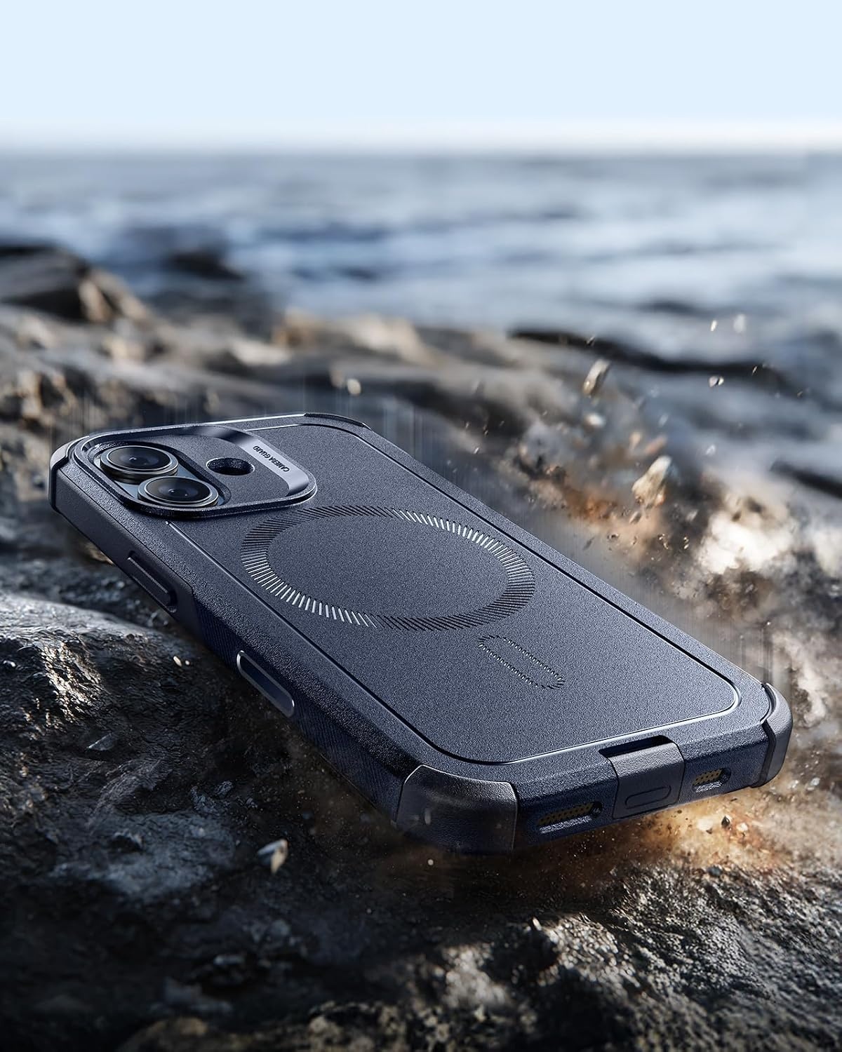 image:imageESR Cyber Tough for iPhone 18 Pro17 Pro Case BurgundyNavy Blue