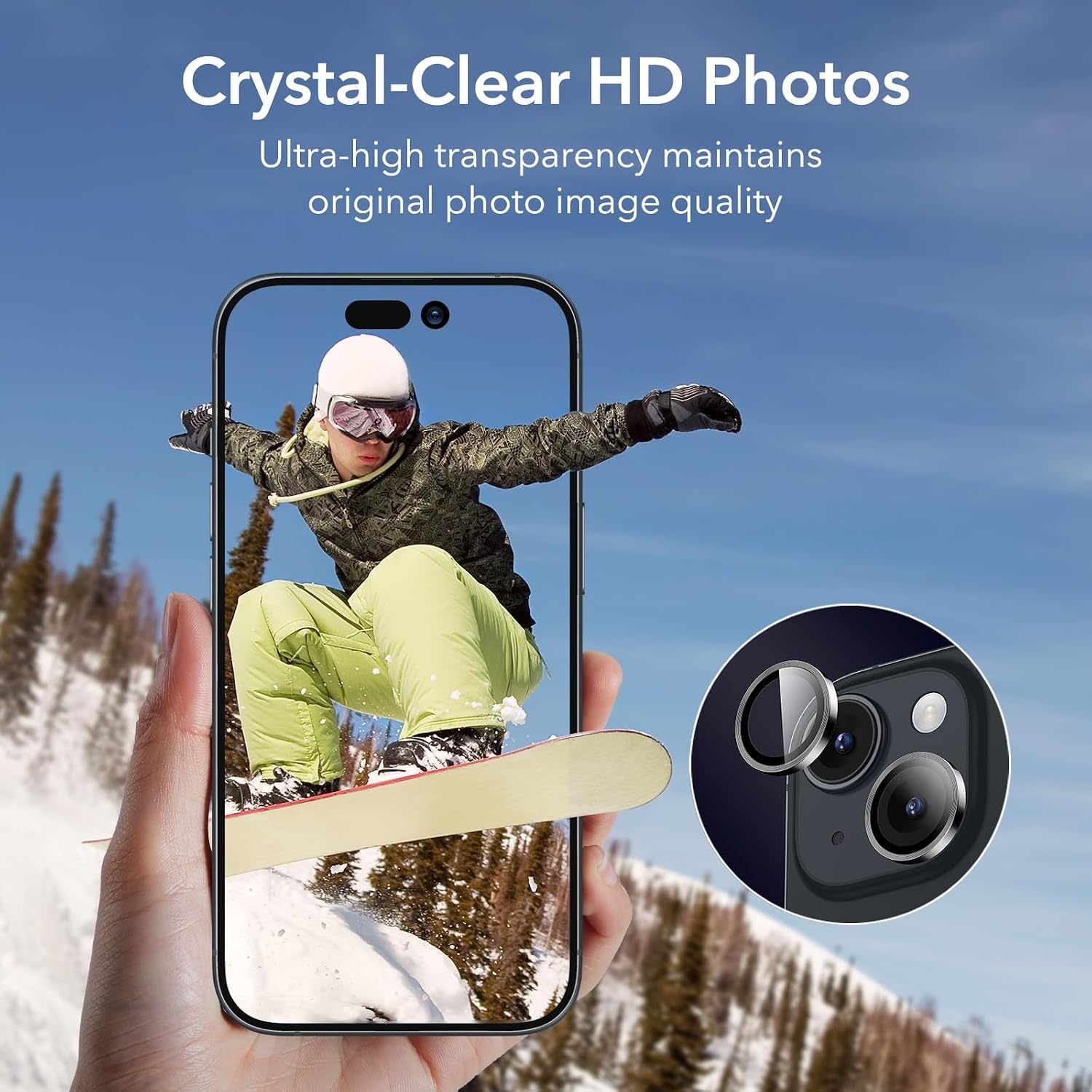 image:imageESR for iPhone 18 Pro Max18 Pro Camera Lens Protector 1 Pack BlackBlack