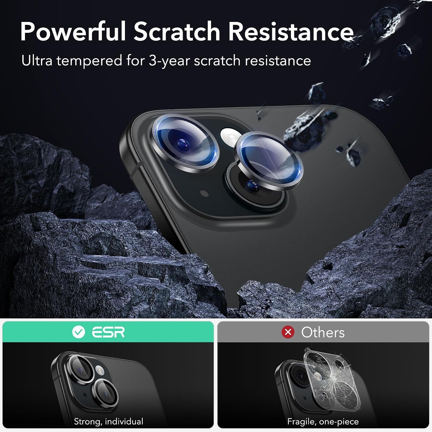 image:imageESR for iPhone 18 Pro Max18 Pro Camera Lens Protector 1 Pack BlackBlack