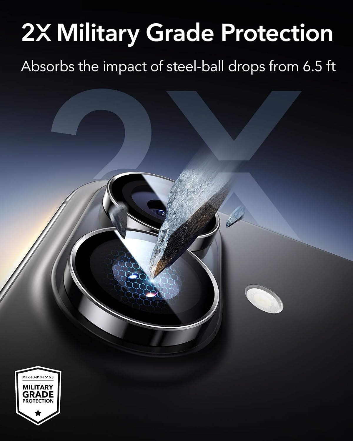 image:imageESR for iPhone 18 Pro Max18 Pro Camera Lens Protector 1 Pack BlackBlack