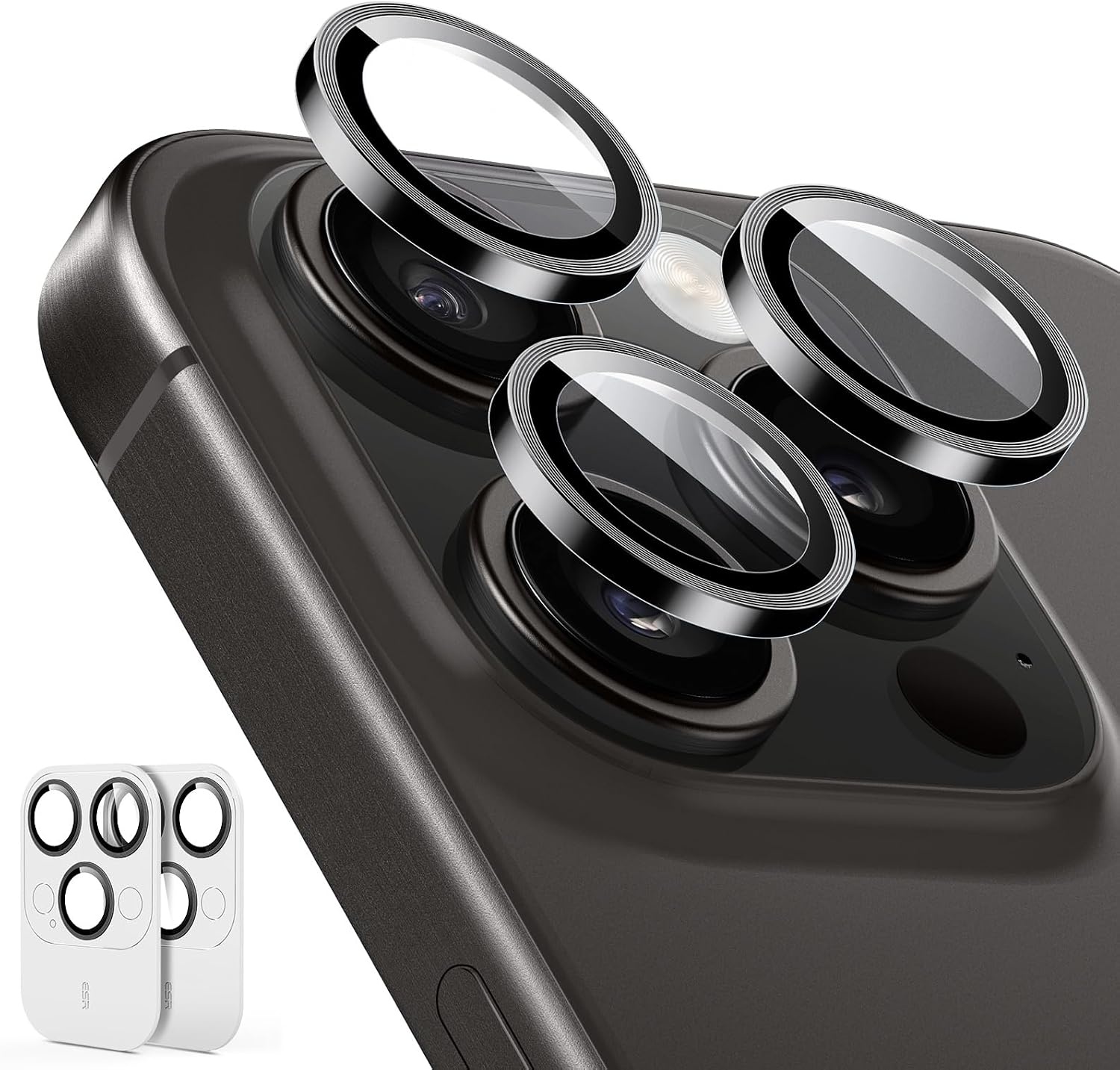 image:imageESR for iPhone 18 Pro Max18 Pro Camera Lens Protector 1 Pack BlackBlack