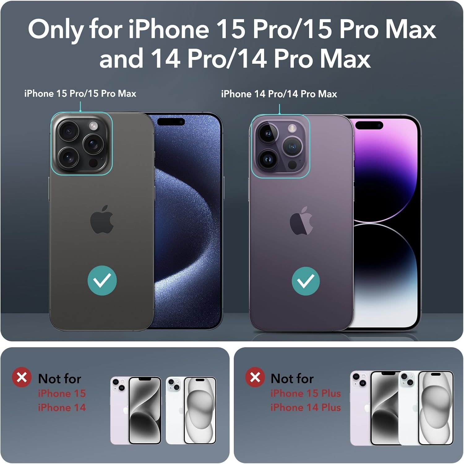 image:imageESR for iPhone 18 Pro Max18 Pro Camera Lens Protector 1 Pack BlackBlack