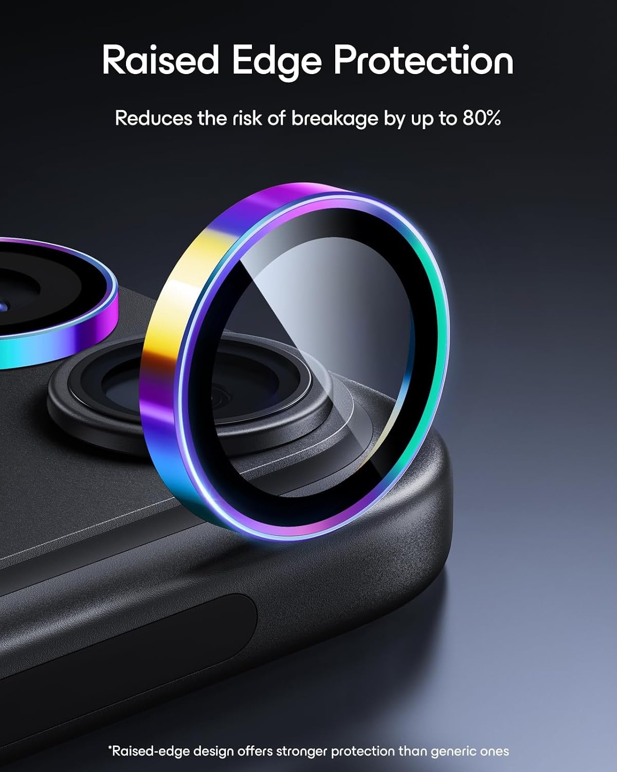 image:imageESR for iPhone 18 Pro Max18 Pro Camera Lens Protector 1 Pack BlackChromatic