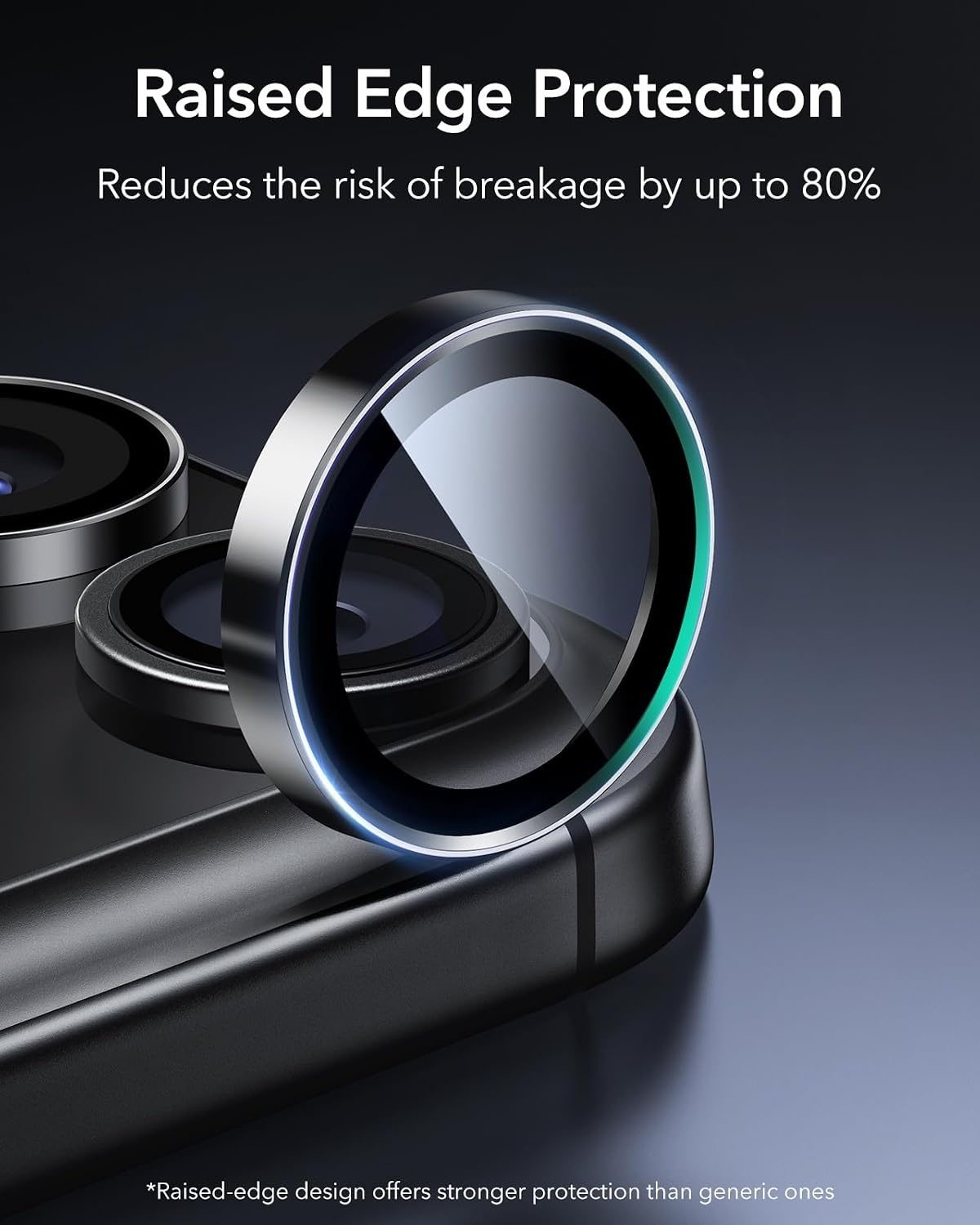 image:imageESR for iPhone 18 Pro Max18 Pro Camera Lens Protector 2 Pack BlackBlack