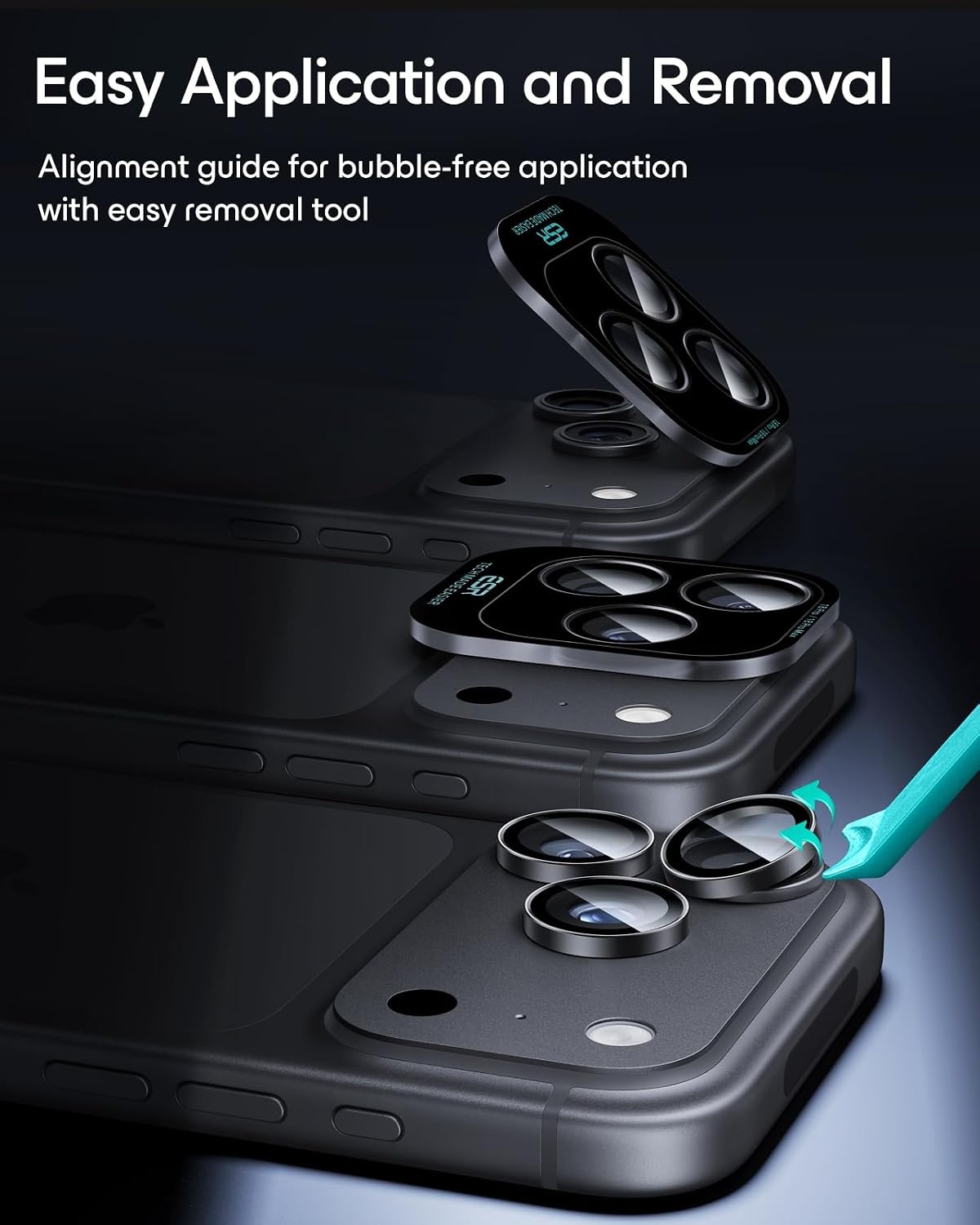 image:imageESR for iPhone 18 Pro Max18 Pro Camera Lens Protector 2 Pack BlackBlack