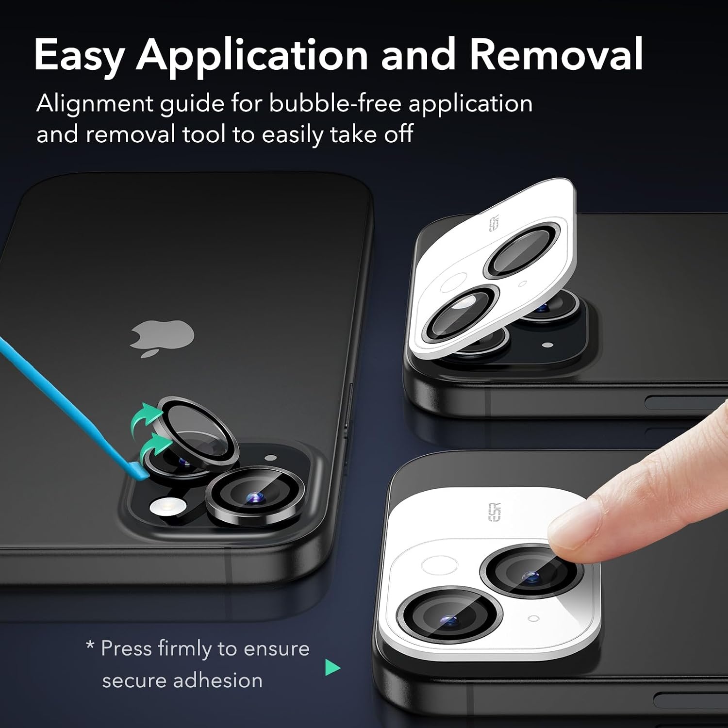 image:imageESR for iPhone 18 Pro Max18 Pro Camera Lens Protector 2 Pack BlackBlack