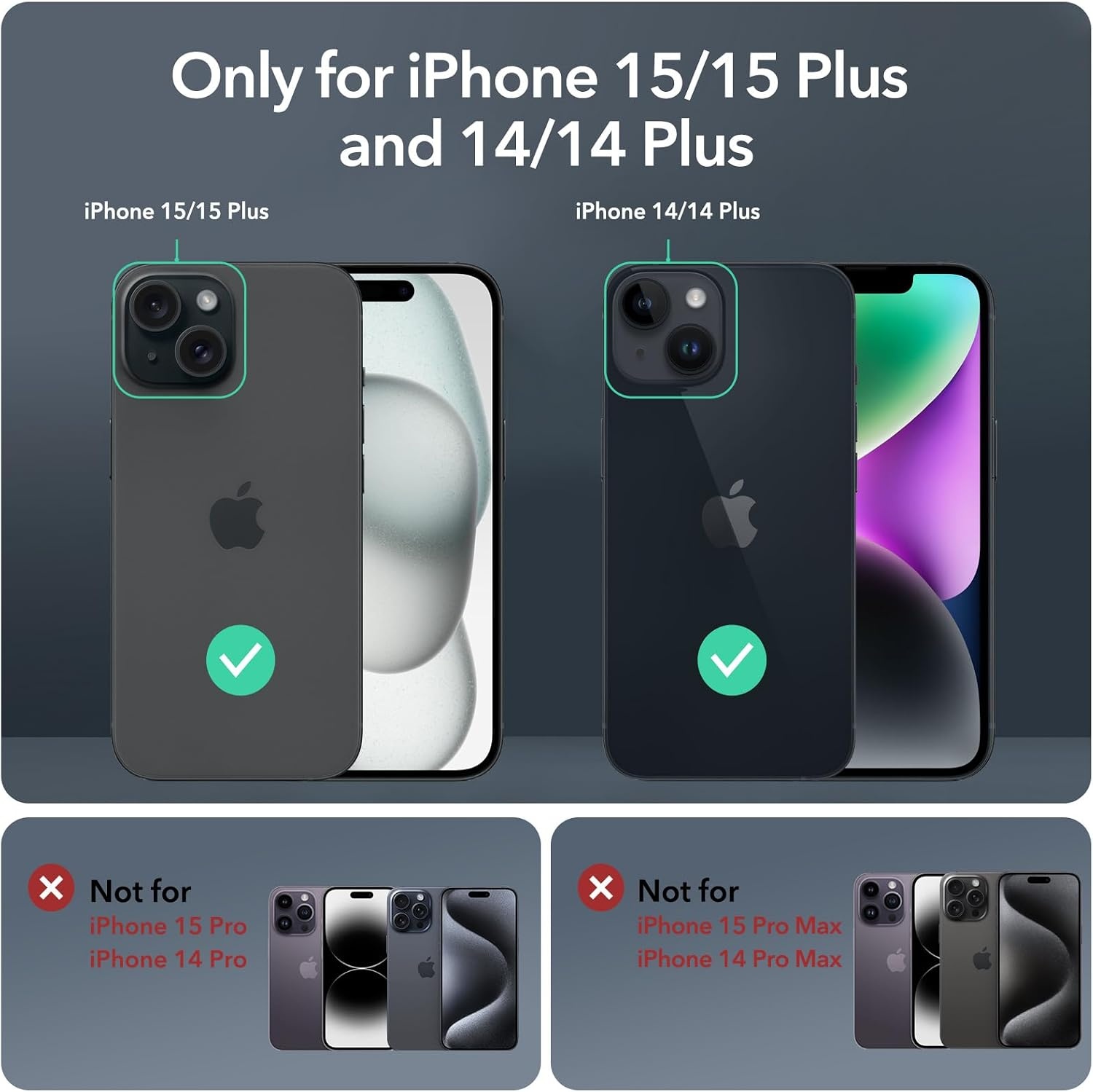 image:imageESR for iPhone 18 Pro Max18 Pro Camera Lens Protector 2 Pack BlackBlack