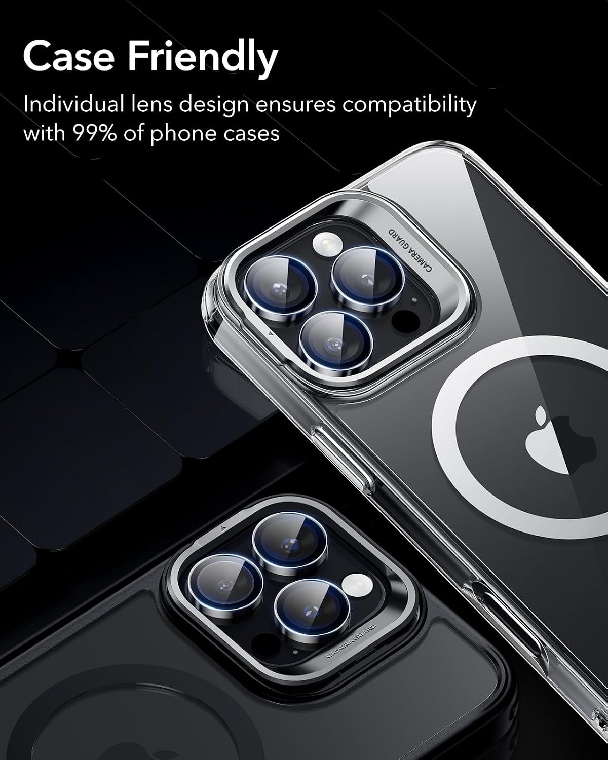 image:imageESR for iPhone 18 Pro Max18 Pro Camera Lens Protector 2 Pack BlackBlack