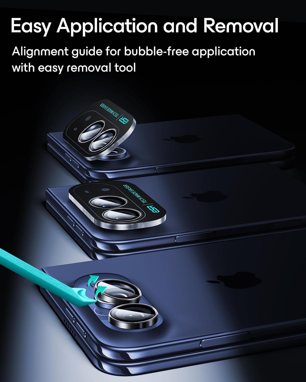 image:imageESR for iPhone 18 Pro Max18 Pro Camera Lens Protector 2 Pack BlackBlack