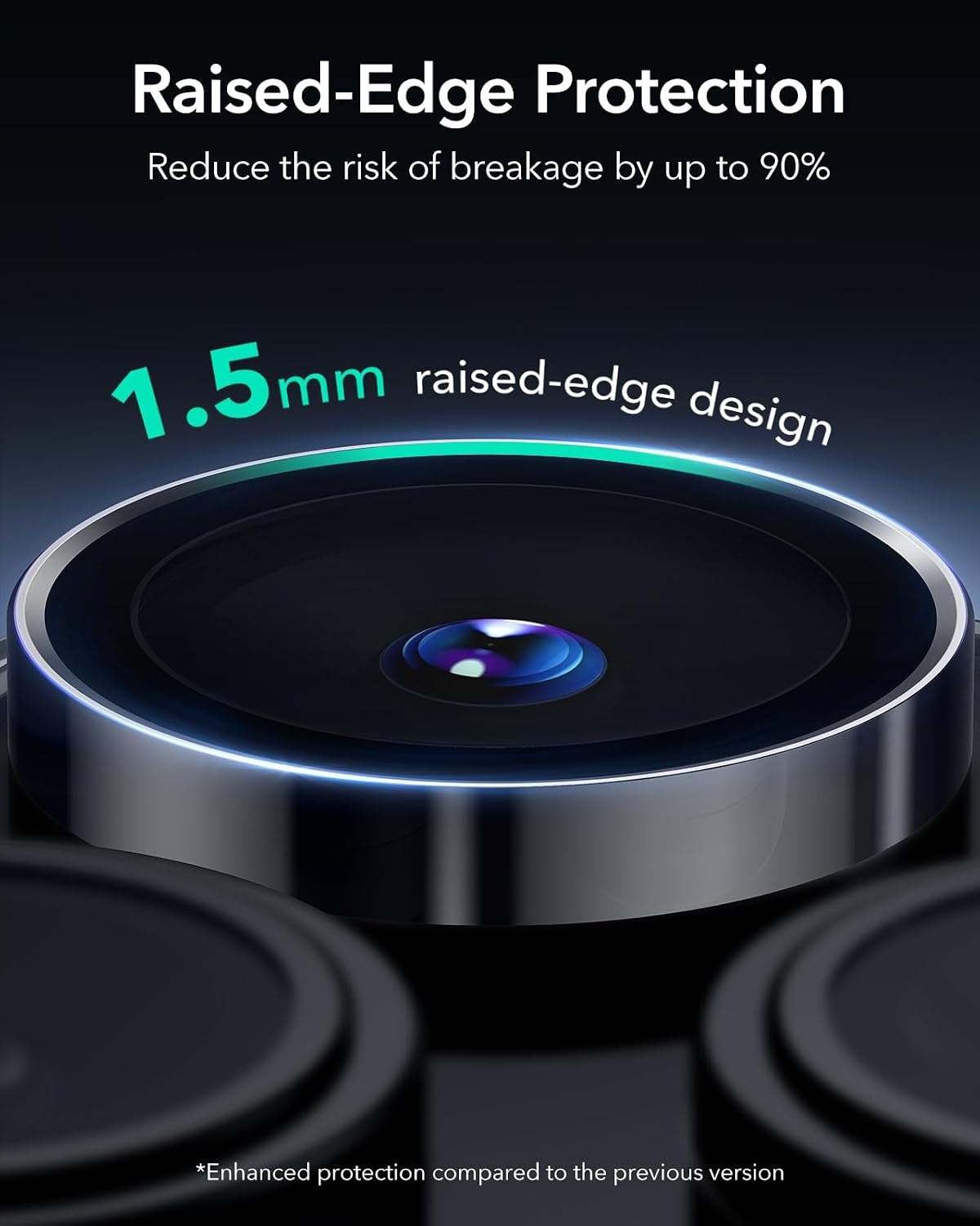 image:imageESR for iPhone 18 Pro Max18 Pro Camera Lens Protector 2 Pack BlackBlack