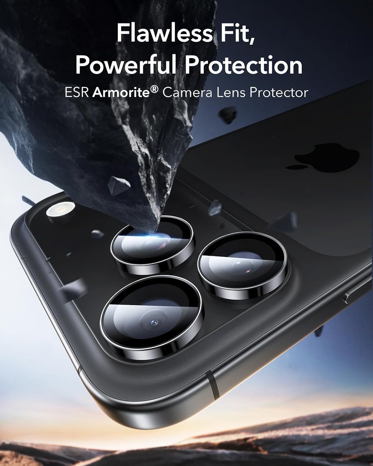 image:imageESR for iPhone 18 Pro Max18 Pro Camera Lens Protector 2 Pack BlackBlack