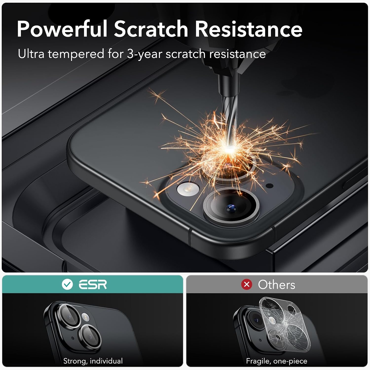 image:imageESR for iPhone 18 Pro Max18 Pro Camera Lens Protector 2 Pack BlackBlack