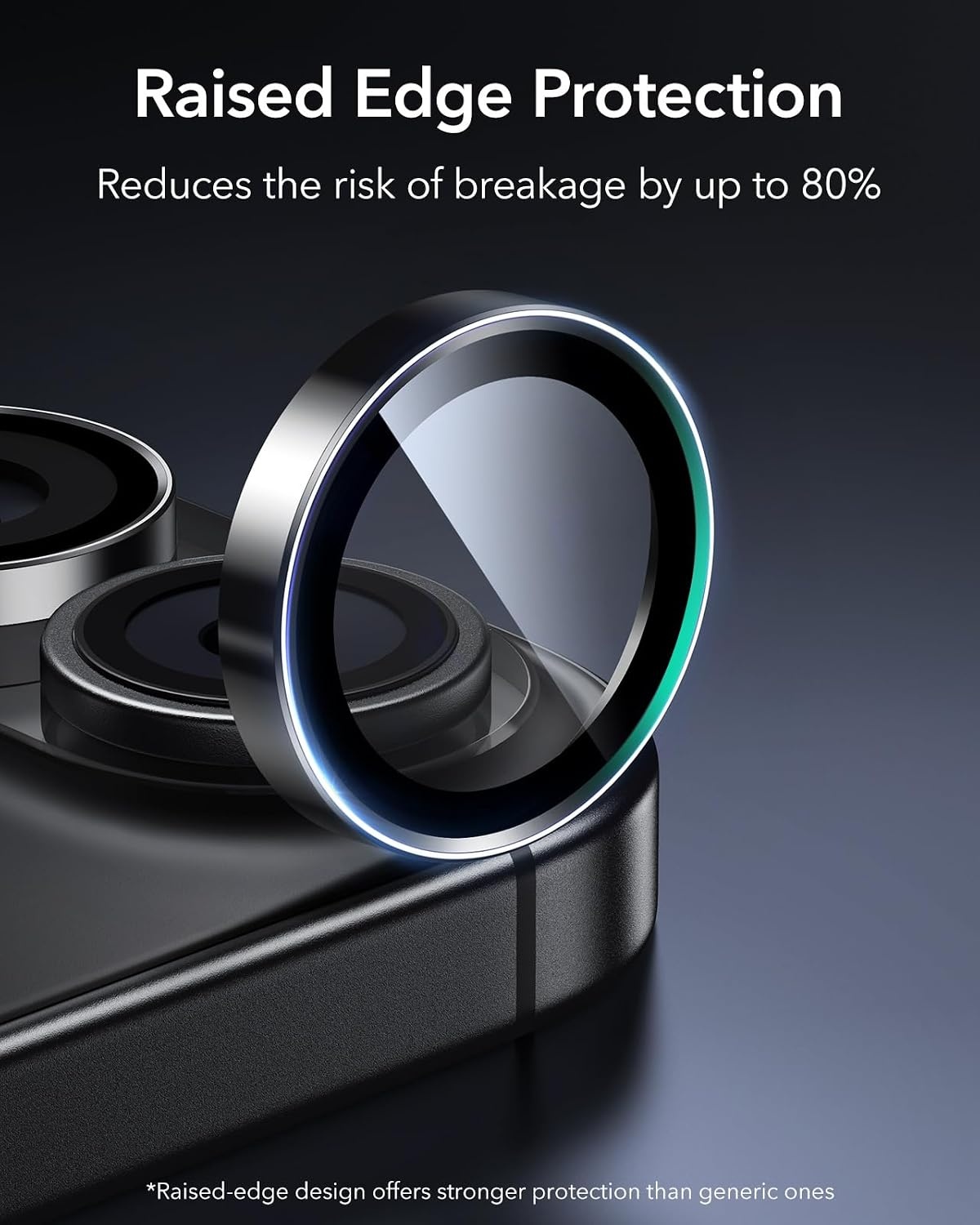 image:imageESR for iPhone 18 Pro Max18 Pro Camera Lens Protector 2 Pack BlackBlack