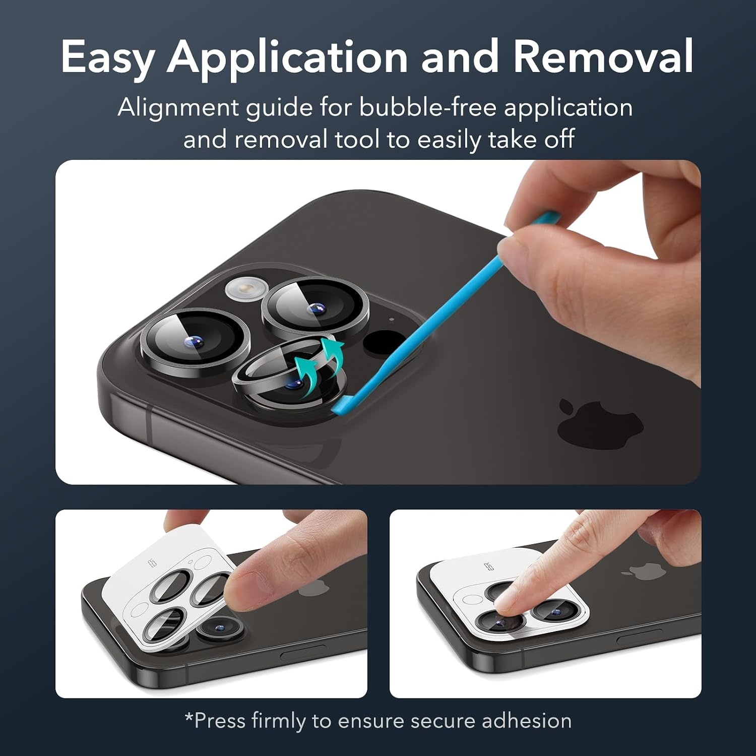 image:imageESR for iPhone 18 Pro Max18 Pro Camera Lens Protector 2 Pack BlackBlack