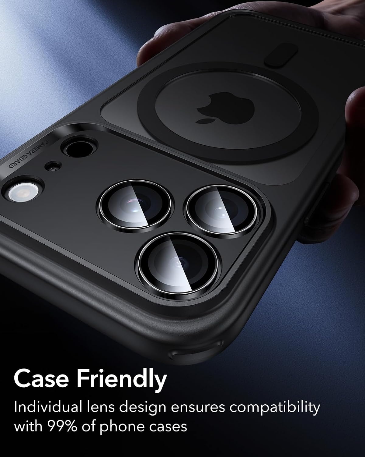 image:imageESR for iPhone 18 Pro Max18 Pro Camera Lens Protector 2 Pack BlackBlack