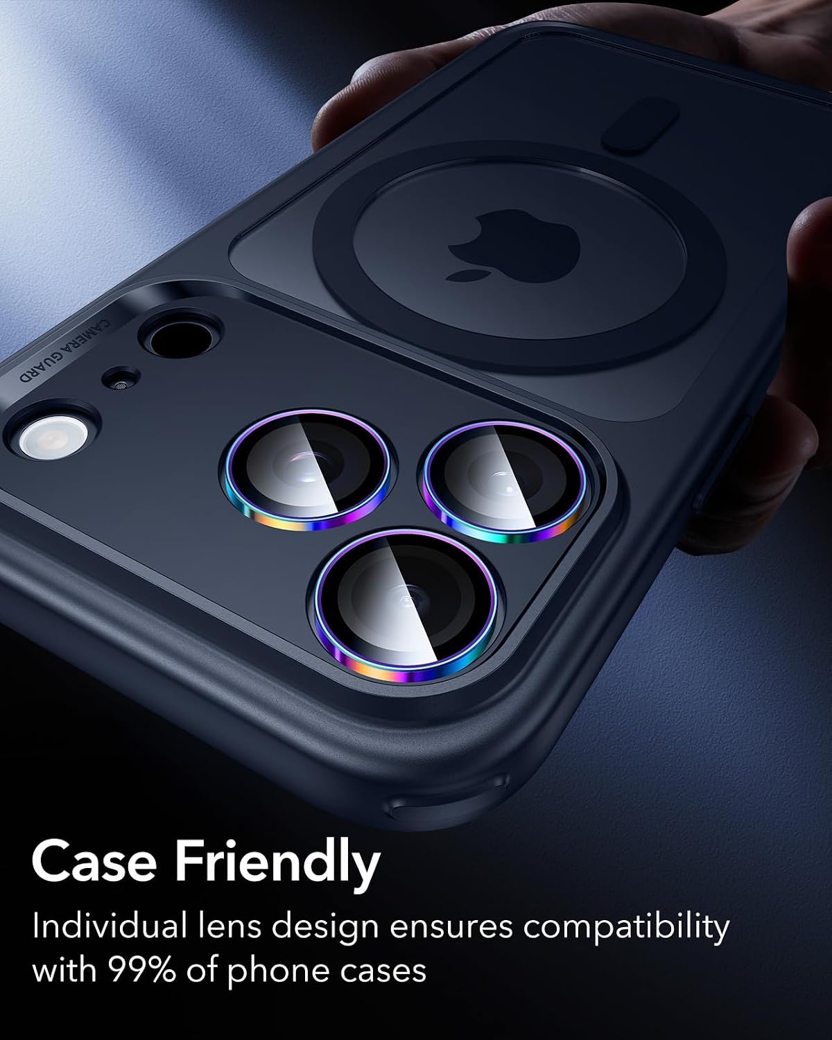 image:imageESR for iPhone 18 Pro Max18 Pro Camera Lens Protector 2 Pack BlackChromatic