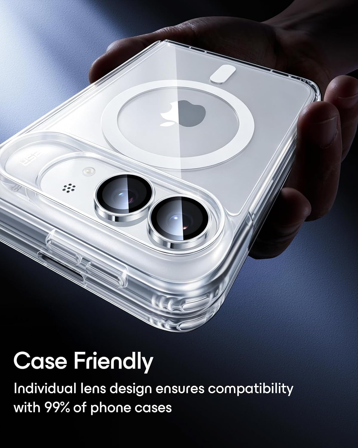 image:imageESR for iPhone 18 Pro Max18 Pro Camera Lens Protector 2 Pack BlackSilver