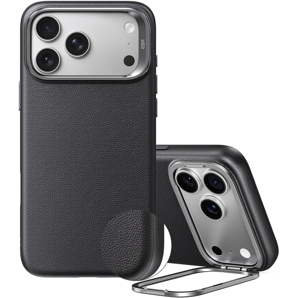 image:imageESR Atelier for iPhone 18 Pro17 Pro Case with Flex Stand BlackBlack
