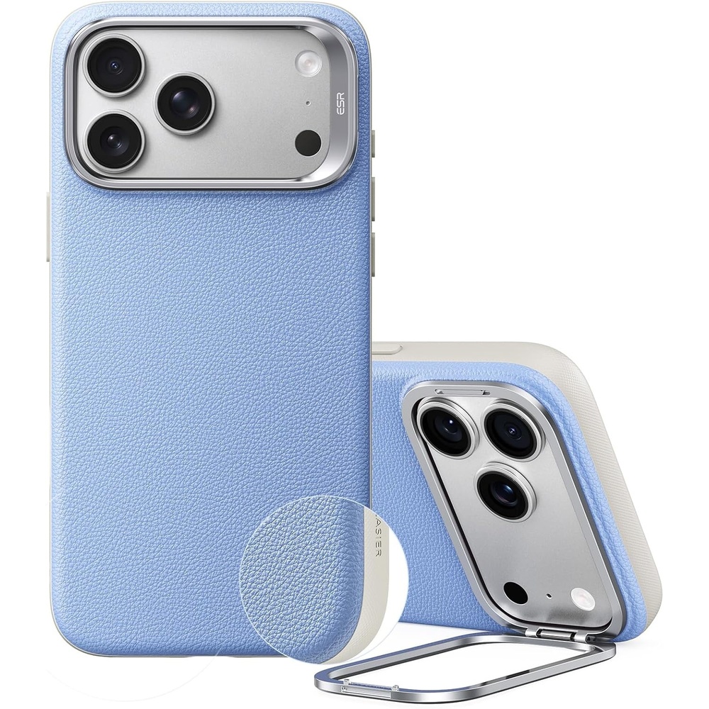 image:imageESR Atelier for iPhone 18 Pro17 Pro Case with Flex Stand BlackBlue