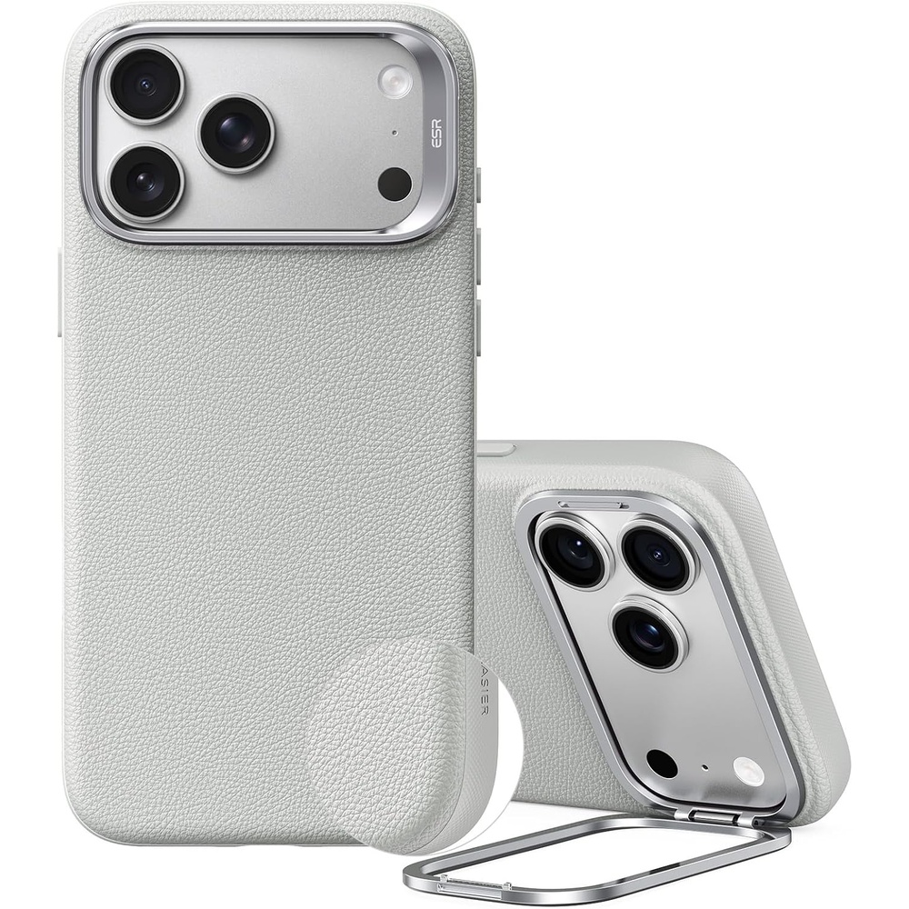 image:imageESR Atelier for iPhone 18 Pro17 Pro Case with Flex Stand BlackGray
