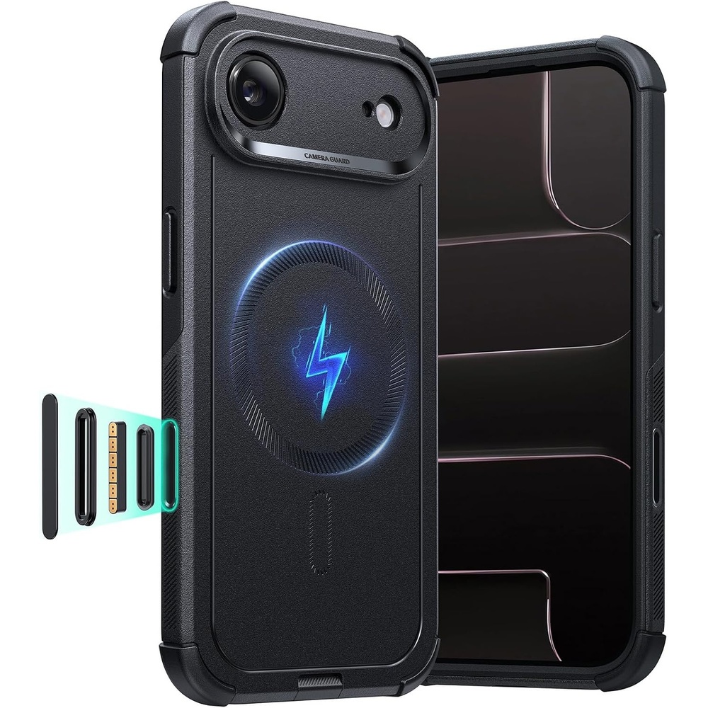 image:imageESR Cyber Tough for iPhone 18 Pro17 Pro Case BurgundyBlack