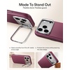 ESR Atelier for iPhone 18 Pro/17 Pro Case with Flex Stand, Black(Burgundy)