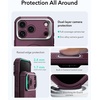 ESR Cyber Tough for iPhone 18 Pro Max/17 Pro Max Case with Flex Stand(Burgundy)